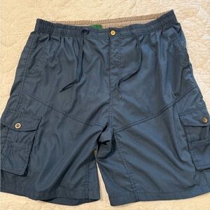 STILLWATER SUPPLY size XXLarge Cargo Short Blue 9” inseam